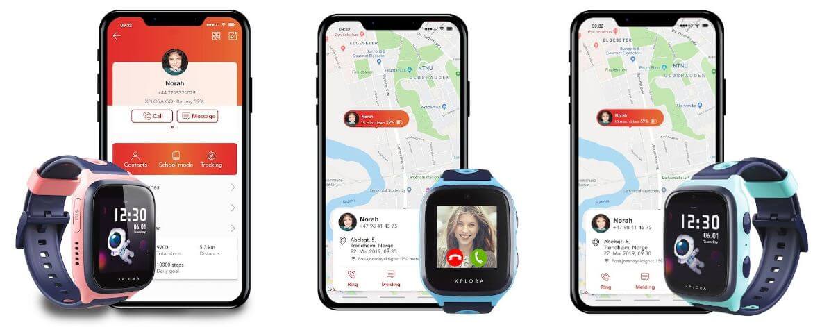 XPLORA X4 Kinder Smartwatch Varianten mit Smartphone