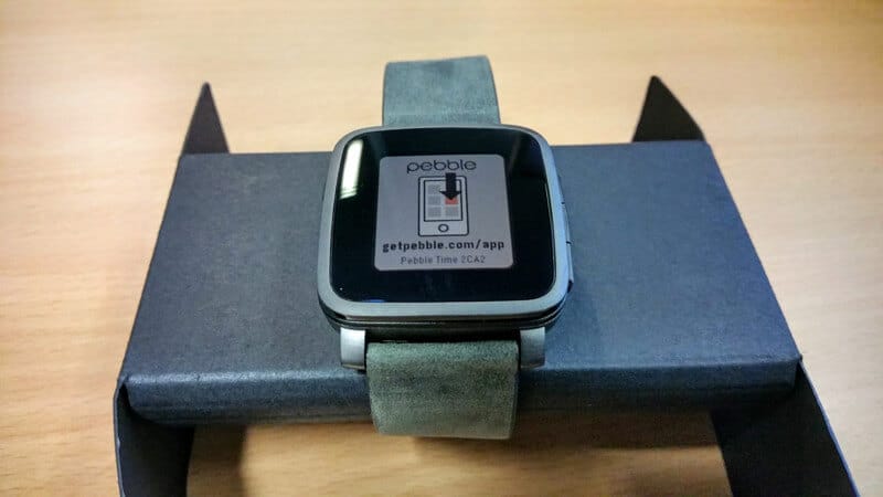 Pebble Time Steel von Vorne