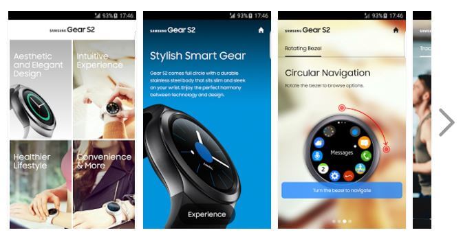 Samsung Gear S2 Experience App