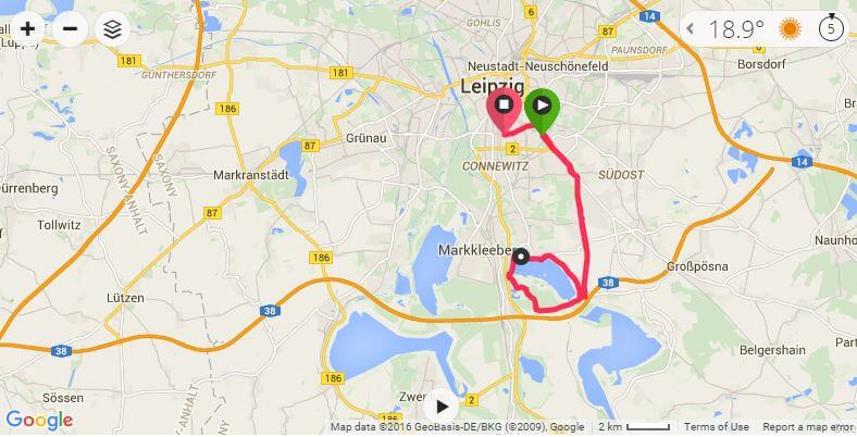 Auswertung des Teststrecke im Garmin connect Portal