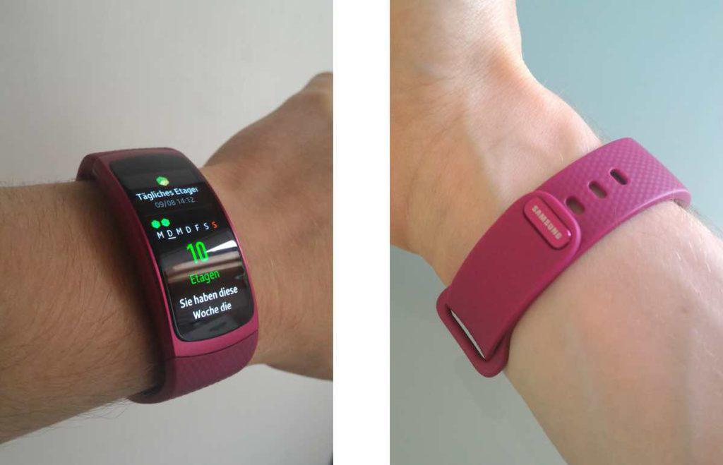 Samsung Gear Fit 2 am Arm Samsung Gear Fit 2 am Arm