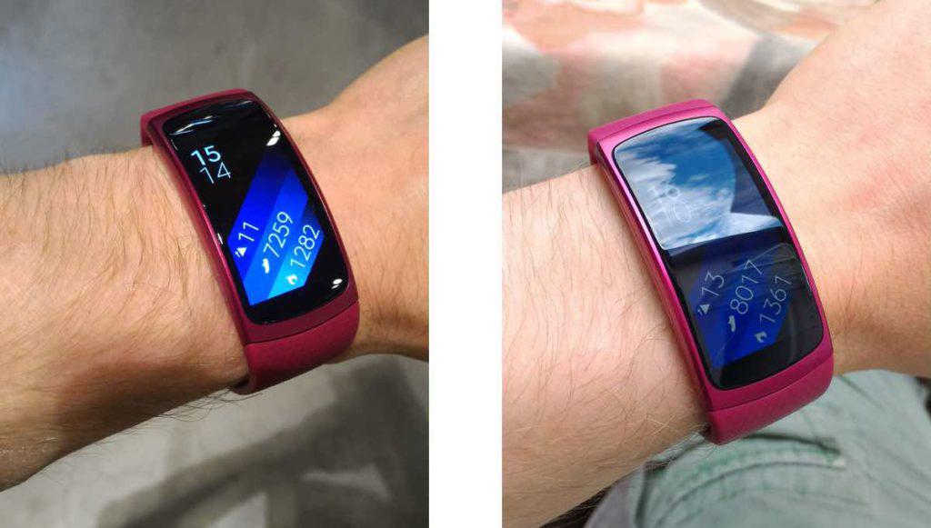 Samsung Gear Fit 2 Anzeige Samsung Gear Fit 2 Anzeige