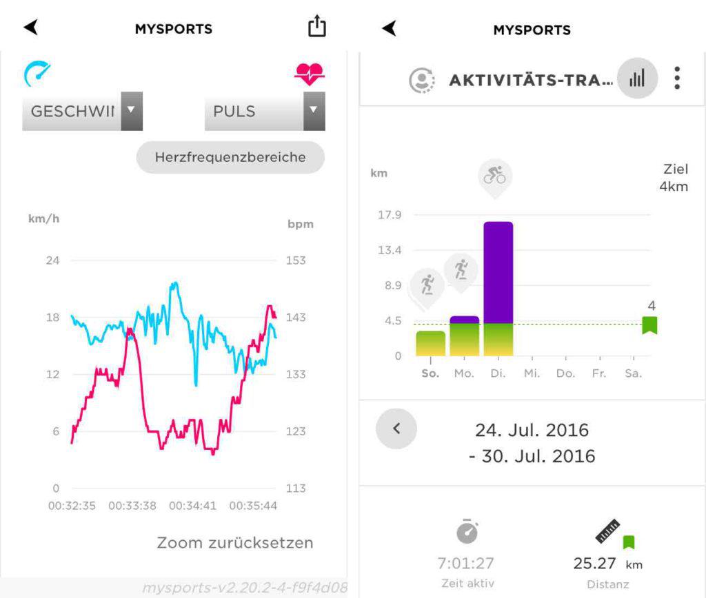 TomTom Runner 2 App MySports Aktivitäten TomTom Runner 2 App MySports Aktivitäten