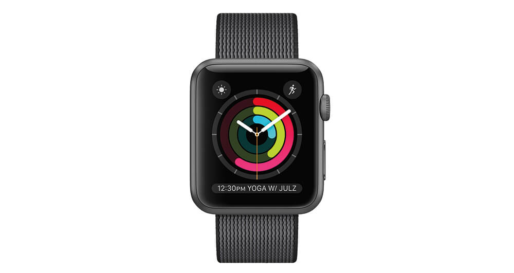 Apple Watch Series 2 in Schwarz