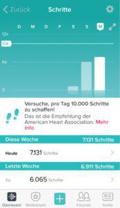 Fitbit Alta App Schritte Fitbit Alta App Schritte