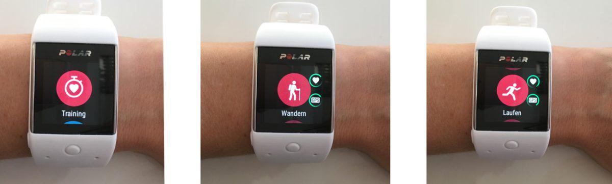 Polar M600 Trainingsauswahl, Laufen, Wandern mit GPS Polar M600 Trainingsauswahl, Laufen, Wandern mit GPS