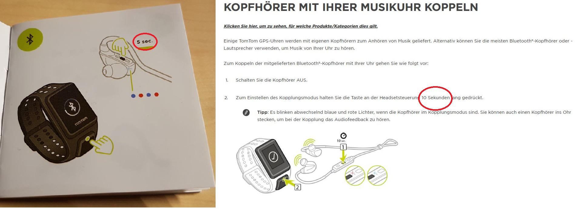 Problem Koppeln TomTom Spark Music Cardio mit Kopfhörern Problem Koppeln TomTom Spark Music Cardio mit Kopfhörern