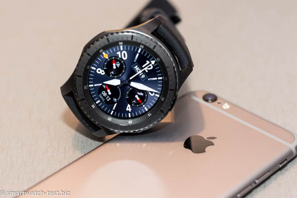 Nachfolger der Gear S2, die Gear S3 Frontier mit einem iPhone