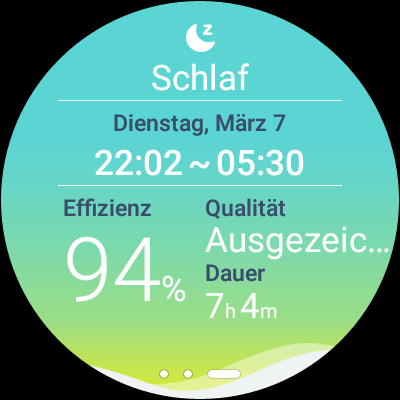 Schlafanalyse ASUS ZenFit App Smartwatch