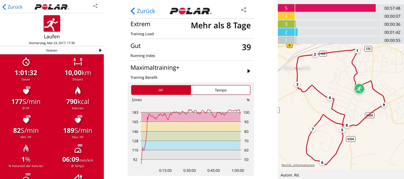 Polar M200 App Lauftraining 10km Polar M200 App Lauftraining 10km