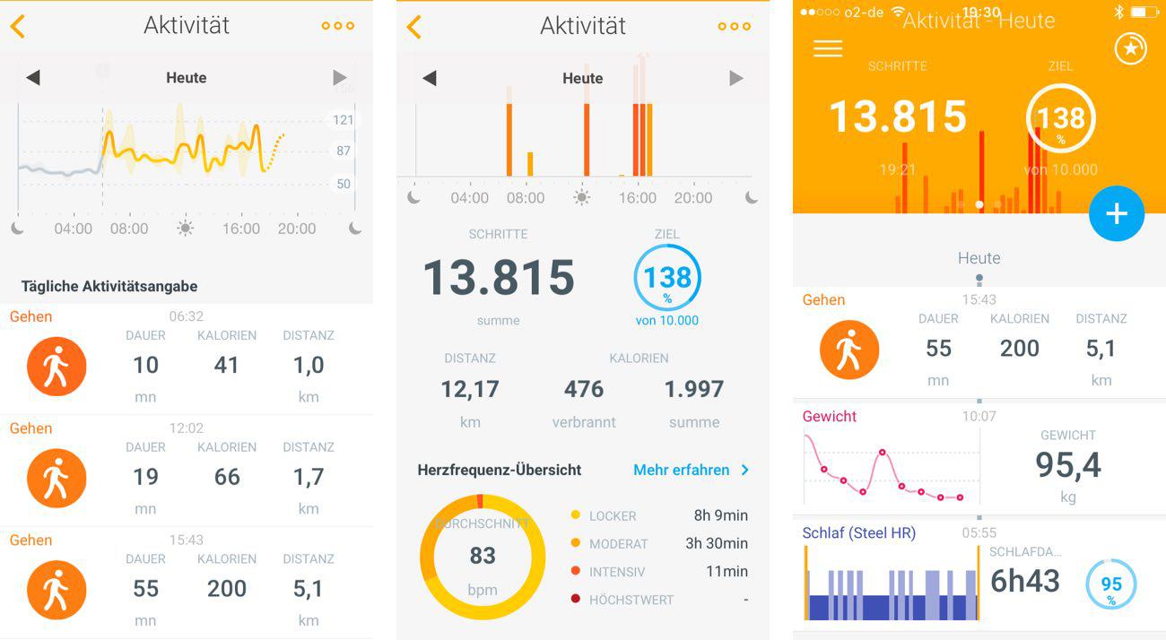 Withings Steel HR App Aktivitäten Withings Steel HR App Aktivitäten