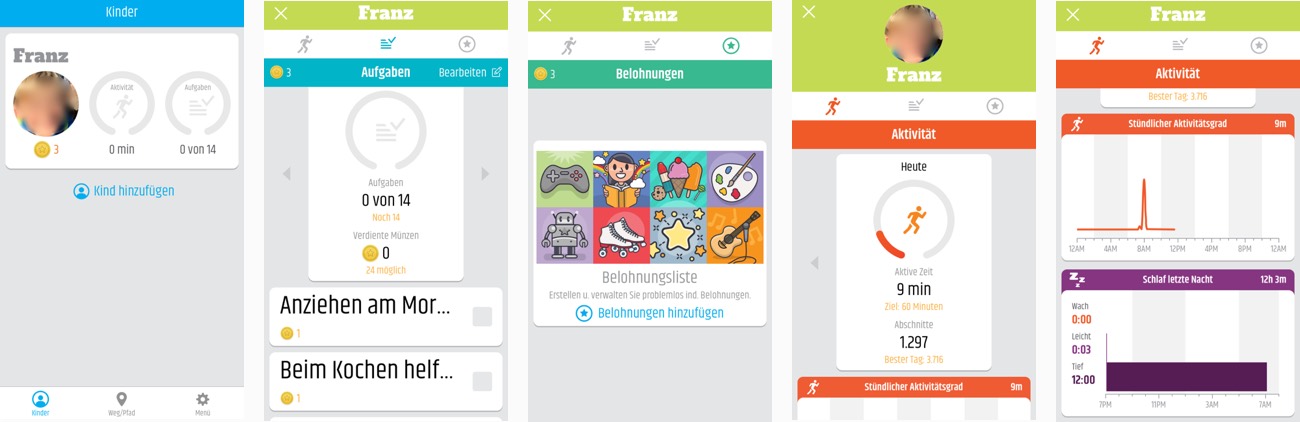 Garmin vivofit jr. App Aufgaben, Belohnungen und Aktivitäten Garmin vivofit jr. App Aufgaben, Belohnungen und Aktivitäten