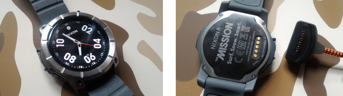 Nixon Mission Watchface und Lademanöver Nixon Mission Watchface und Lademanöver