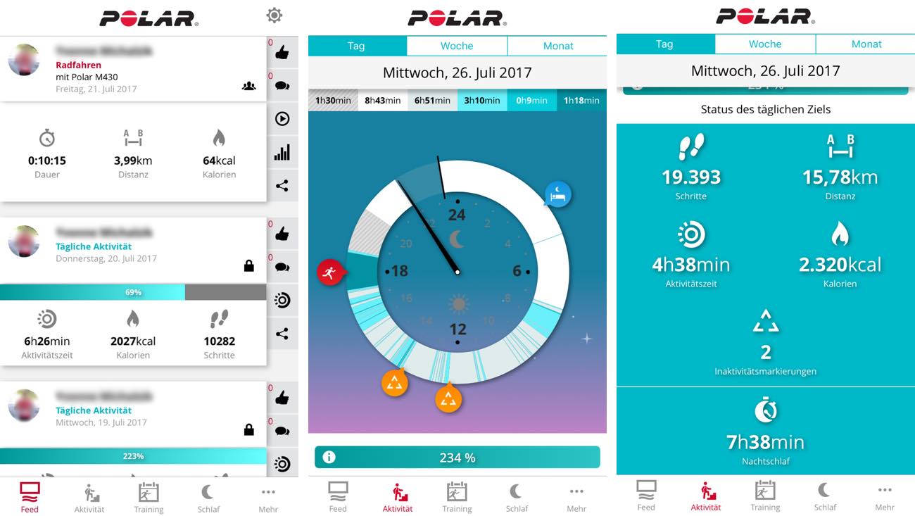Polar Flow App Aktivitäten Polar Flow App Aktivitäten