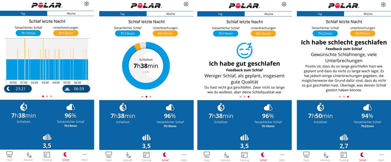Polar Flow App Schlafauswertung Polar Flow App Schlafauswertung