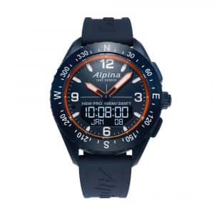 Alpina Alpiner X Smartwatch - Silikonband | Blau/Orange