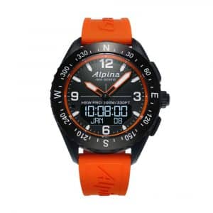 Alpina Alpiner X Smartwatch - Silikonband | Orange/Schwarz