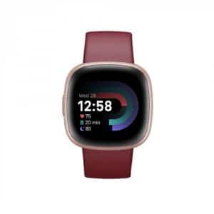 Fitbit Versa 4 - Himbeerrot/Kupferrosé