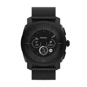 Fossil Machine Gen 6 Hybrid Smartwatch - Milanaise Armband | Schwarz